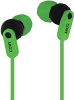 Coby CVE-108-GRN Tangle Free Splash Stereo Earbuds with Built-in Microphone, Green, Perfect way to listen to your favorite tunes along with having an outstanding hands-free talking experience on your device, Comfortable and ergonomically designed, One touch answer button, Tangle-free flat cable, 3.5mm connection, UPC 812180021160 (CVE108GRN CVE108-GRN CVE-108GRN CVE-108) 