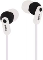 Coby CVE-108-WHT Tangle Free Splash Stereo Earbuds with Built-in Microphone, White, Perfect way to listen to your favorite tunes along with having an outstanding hands-free talking experience on your device, Comfortable and ergonomically designed, One touch answer button, Tangle-free flat cable, 3.5mm connection, UPC 812180021177 (CVE108WHT CVE108-WHT CVE-108WHT CVE-108) 