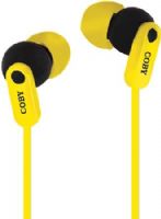 Coby CVE-108-YEL Tangle Free Splash Stereo Earbuds with Built-in Microphone, Yellow, Perfect way to listen to your favorite tunes along with having an outstanding hands-free talking experience on your device, Comfortable and ergonomically designed, One touch answer button, Tangle-free flat cable, 3.5mm connection, UPC 812180021030 (CVE108YEL CVE108-YEL CVE-108YEL CVE-108) 