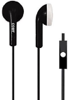 Coby CVE-109-BLK Tangle Free Stereo Earbuds, Black, Comfortable in-ear design, Built-in microphone, One touch answer button, Tangle free flat cable; Designed for smartphones, tablets and media players; Weight 0.3 lbs, UPC 812180020927 (CVE109BLK CVE109-BLK CVE-109BLK CVE 109 BLK CVE 109BLK CVE109 BLK CVE109BK)