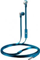 Coby CVE-110-BLU Wave Stereo Earbuds wiht Built-in Microphone, Blue; Premium sound quality, compact size, and Sleek design; Soft silicone ear buds provide a super comfortable, noise reducing fit; High intensity listening experience with crisp, clear sound and deep bass; Premium jack for no-loss sound connection to your audio device; UPC 812180022709 (CVE110BLU CVE110-BLU CVE-110BLU CVE-110 CVE110BU) 