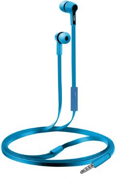Coby CVE111BL Tangle Free Rush Stereo Earbuds, Blue; Built-in mic; One touch answer button; Tangle-free flat cable; Excellent sound quality and microphone in a portable and lightweight headphone; UPC 812180022761 (CVE-111-BL CVE 111 BL CVE-111BL CVE111-BL CVE 111BL CVE111 BL CVE 111 BL) 