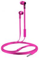 Coby CVE111PK Tangle Free Rush Stereo Earbuds, Pink; Built-in mic, One touch answer button, Tangle-free flat cable, Excellent sound quality and microphone in a portable and lightweight headphone, UPC 812180022754 (CVE 111 PK CVE 111PK CVE111 PK CVE-111-PK CVE-111PK CVE111-PK) 