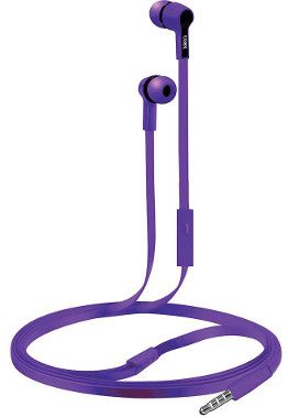 Coby CVE-111PU Tangle Free Rush Stereo Earbuds, Purple, Built-in mic, One touch answer button, Tangle-free flat cable, Excellent sound quality and microphone in a portable and lightweight headphone, UPC 812180027711 (CVE-111-PU CVE111PU CVE-111PU CVE111-PU CVE 111PU CVE111 PU)