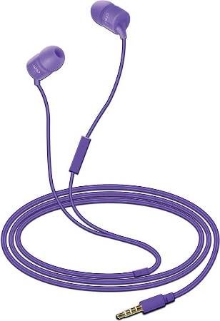 Coby CVE-112-PRP Simply Sound Stereo Earbuds with Microphone, Purple, 2mW Rated Power, 20mW Input Power, Impedance 16 ohm, One touch answer button, Stereo sound quality, Powerful bass and high resolution treble, Secure fit hybrid silicone earbuds, Universal-fit noise-isolating in-ear monitors, Extra Ear cushions, UPC 812180022242 (CVE112PRP CVE112-PRP CVE-112PRP CVE-112 CVE112PU)