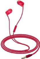 Coby CVE-112-RED Simply Sound Stereo Earbuds with Microphone, Red, 2mW Rated Power, 20mW Input Power, Impedance 16 ohm, One touch answer button, Stereo sound quality, Powerful bass and high resolution treble, Secure fit hybrid silicone earbuds, Universal-fit noise-isolating in-ear monitors, Extra Ear cushions, UPC 812180021245 (CVE112RED CVE112-RED CVE-112RED CVE-112 CVE112RD) 