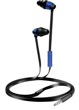 Coby CVE-116-BLU Triplex Stereo Earbuds with Microphone, Blue, Frequency Range 20-20000Hz, Impedance 16 Ohm, Sensitivity 102-2dB, One touch answer button, Extra ear cushions, Tri-level ear cushion, Tangle-Free flat cable, UPC 812180026578 (CVE116BLU CVE116-BLU CVE-116BLU CVE 116BLU CVE116 BLU CVE 116 BLU CVE116BL)