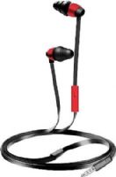 Coby CVE-116-RED Triplex Stereo Earbuds with Microphone, Red, Frequency Range 20-20000Hz, Impedance 16 Ohm, Sensitivity 102-2dB, One touch answer button, Extra ear cushions, Tri-level ear cushion, Tangle-Free flat cable, UPC 812180026585 (CVE116RED CVE116-RED CVE-116RED CVE-116 CVE116RD) 