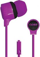 Coby CVE-120-PRP Tempo Stereo Earbuds with Built-in Microphone, Purple; Designed for smartphones, tablets and media players; Comfortable in-ear design; One touch answer button; Tangle-Free flat cable; Extra ear cushions; UPC 812180026806 (CVE 120 PRP CVE 120PRP CVE120 PRP CVE-120PRP CVE120-PRP CVE-120PU CVE120PU CVE120-PU) 