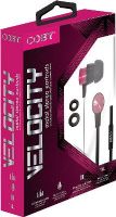 Coby CVE-127-PNK Velocity Metal Stereo Earbuds with Built-in Microphone, Pink; Designed for smartphones, tablets and media players; Comfortable and ergonomically designed allowing for long periods of comfortable use and come with multiple sizes of ear cushions to ensure that you have a perfect fit and an excellent listening experience; UPC 812180028428 (CVE 127 PNK CVE 127PNK CVE127 PNK CVE-127PNK CVE127-PNK CVE127PK CVE-127-PK CVE-127PK) 