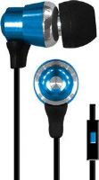 Coby CVE-128-BLU Metallic Stereo Earbuds with Built-in Microphone, Blue; Designed for Smartphones, Tablets and Media Players; Thunderous Bass; Tangle-Eree Flat Cable; Comfortable In-ear Design; One Touch Answer Button; Extra Ear Cushions; Dimensions 3.7 x 5.9 x 1.1 inches; UPC 812180028480 (CVE 128 BLU CVE 128BLU CVE128 BLU CVE-128BLU CVE128-BLU CVE128BLU CVE-128-BL CVE128BL) 
