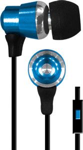 Coby CVE-128-BLU Metallic Stereo Earbuds with Built-in Microphone, Blue; Designed for Smartphones, Tablets and Media Players; Thunderous Bass; Tangle-Eree Flat Cable; Comfortable In-ear Design; One Touch Answer Button; Extra Ear Cushions; Dimensions 3.7 x 5.9 x 1.1 inches; UPC 812180028480 (CVE 128 BLU CVE 128BLU CVE128 BLU CVE-128BLU CVE128-BLU CVE128BLU CVE-128-BL CVE128BL)