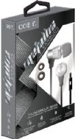 Coby CVE-128-SLV Metallic Stereo Earbuds with Built-in Microphone, Silver; Designed for Smartphones, Tablets and Media Players; Thunderous Bass; Tangle-Eree Flat Cable; Comfortable In-ear Design; One Touch Answer Button; Extra Ear Cushions; Dimensions 3.7 x 5.9 x 1.1 inches; UPC 812180028473 (CVE128SLV CVE128-SLV CVE-128SLV CVE-128) 