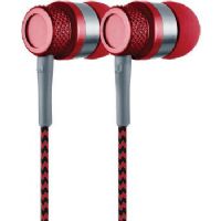 Coby CVE-200-RED Jammerz Metal Stereo Earbuds, Red; Designed for smartphones, tablets and media players; Frequency Response 20-20kHz; Sensitivity 92dB; Comfortable in-ear design; One Touch Answer Button; Tangle free fabric flat cable; 3.5mm (1/8") Stereo Mini Plug; UPC 812180021115 (CVE200-RED CVE-200RED CVE 200 RED CVE 200RED CVE200 RED CVE200RED CVE200RD) 