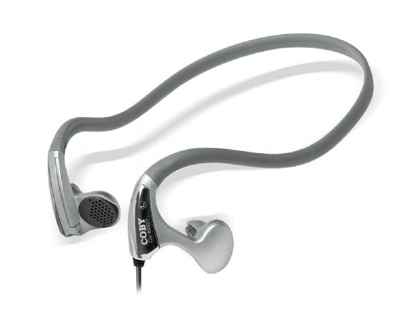 Coby CV-E207 Digital Stereo Neckband In-Ear Headphones (CVE-207 CVE 207 CV E207)