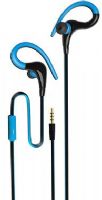 Coby CVE-407-BLU Intense Earbuds w/Mic, Blue, Built-in microphone, Secure Fit, Tangle free flat cable, Sweat resistant, Superior audio performance, Comfortable fit, Weight 0.3 lbs, UPC 812180025502 (CVE 407BLU CVE407 BLU CVE 407 BLU CVE407-BLU CVE-407BLU CVE407BL) 