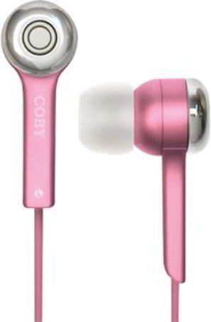 Coby CVE52PNK Isolation Stereo Earphones, Pink, In-ear isolation design blocks background noise, High-performance 9mm neodymium drivers for deep bass sound, 3.5mm L-shape stereo plug, Sound-isolating earbud design for maximum comfort, Blister Packaging, UPC 716829225295 (CVE-52PNK CVE 52PNK CVE52-PNK CVE52 PNK)