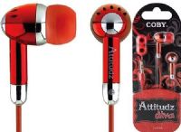 Coby CVE53RED Isolation Stereo Earphones, Red, 5mW/10mW Rated Max Input Power, In-ear isolation design delivers pure digital audio, High Performance 10mm dynamic drivers for deep bass sound, Gold-plated 3.5mm straight cord, Impedance 16 Ohms, Frequency Range 20-20000, Sensitivity 102dB, 3.9'/1.2m Cord length, UPC Code 716829225325 (CVE53-RED CVE53 RED CV-E53 CVE-53) 