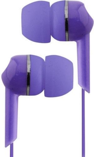 Coby CVE56PUR Moods Happy Earphones, Purple, High definition 10mm neodymium drivers to maximize audio experience, Spherical design for comfort fit, In-ear isolation design to deliver pure digital audio, 3.5mm Straight Stereo Plug, UPC 716829225653 (CVE-56PUR CVE 56PUR CVE56-PUR CVE56 CVE-56-PUR)