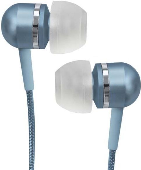 Coby CV-EM79BL Headphones In-ear ear-bud -Binaural, Wired Connectivity Technology, Stereo Sound Output Mode, 0.4 in Diaphragm, Neodymium Magnet Material, 1 x headphones -mini-phone stereo 3.5 mm Connector Type, Blue Finish (CVEM79BL CV-EM79BL CV EM79BL)
