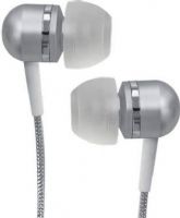 Coby CV-EM79SL Headphones In-ear ear-bud -Binaural, Wired Connectivity Technology, Stereo Sound Output Mode, 0.4 in Diaphragm, Neodymium Magnet Material, 1 x headphones -mini-phone stereo 3.5 mm Connector Type, Silver Finish (CVEM79SL CV-EM79SL CV EM79SL) 