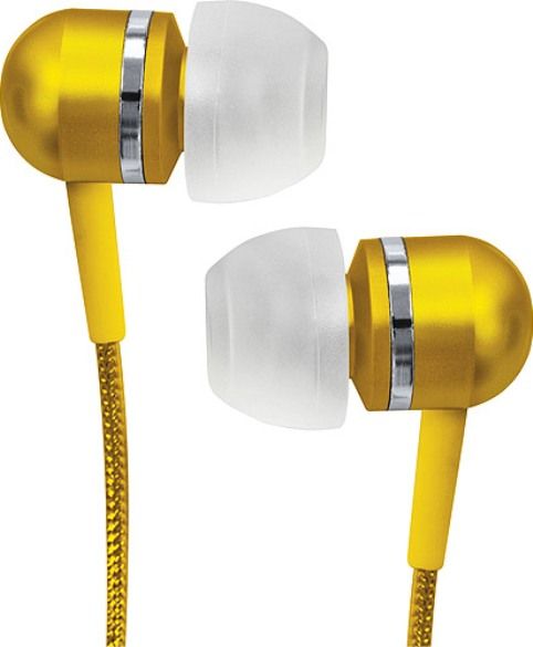 Coby CV-EM79YELLOW Headphones In-ear ear-bud -Binaural, Wired Connectivity Technology, Stereo Sound Output Mode, 0.4 in Diaphragm, Neodymium Magnet Material, 1 x headphones -mini-phone stereo 3.5 mm Connector Type, Yellow Finish (CV-EM79YELLOW CVEM79YELLOW CV EM79YELLOW)