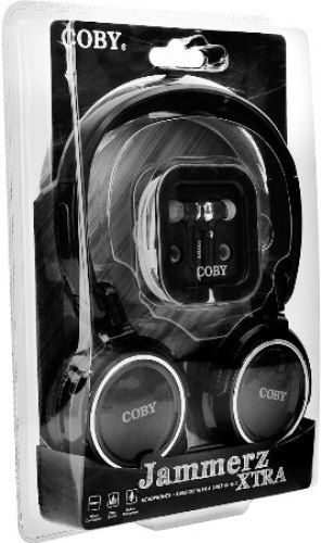 Coby CVH800BK Jammerz Xtra Headphone/Earbuds, Black; Design enhances fit, distributes weight, and adds comfort; Engineer used precision sound testing to deliver how the music was intended to be hear; 2 in 1 Headphone set that provide everything you need on the get go hassle free; No more knocks with our Tangle free flat cable; UPC 812180021221 (CVH-800BK CVH 800BK CV-H800BK CVH800B CVH800)