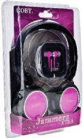 Coby CVH800PNK Jammerz Xtra Headphone/Earbuds, Pink; Design enhances fit, distributes weight, and adds comfort; Engineer used precision sound testing to deliver how the music was intended to be hear; 2 in 1 Headphone set that provide everything you need on the get go hassle free; No more knocks with our Tangle free flat cable; UPC 812180022150 (CVH-800PNK CVH 800PNK CV-H800PNK CVH800 CVH800PK) 