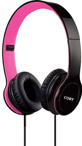 Coby CVH-801-PNK Folding Stereo Headphones, Pink; Frequency Range 20-20000Hz; Impedance 32 Ohm; Sensitivity 105 + 2dB; Designed for smartphones, tablets and media players for your convenience the all in one you need; Comfortable design for hours of entertainment without the need to take a break from you favorite artist; UPC 812180021269 (CVH801PNK CVH801-PNK CVH-801PNK CVH-801 CVH801PK)