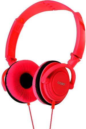 Coby CVH-806-RED Twister Stereo Headphones with Built-In Microphone, Red; Swivel design, flexible ear cushions, adjustable headband, and folding option gives you the ability to customize these headphones to your comfort level; 40mm Driver; Impedance 32 Ohm; Frequency Range 20-20000Hz; 3.5mm Stereo Plug; 5 Feet Cable Length; UPC 812180022822 (CVH806RED CVH806-RED CVH-806RED CVH-806 CVH806RD)