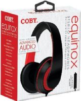 Coby CVH-815-BLK Equinox Stereo Headphones with In-Line Microphone, Black; Designed for smartphones,tablets and media players; Advanced audio; 32mm power drives clear sound; Comfortable ear cushions; Lightweight design; Stereo sound quality; One sided cable; UPC 812180023577 (CVH815BLK CVH815-BLK CVH-815BLK CVH-815 CVH815BK) 