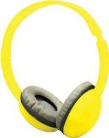 Coby CVH-821-YLW Color Kids Headphones, Yellow, Comfortable Ear Cushion, Built-in Microphone, One Touch Answer Button, Sound Isolating, Clear Sound, Adjustable Headband, UPC 812180023614 (CVH821YLW CVH821-YLW CVH-821YLW CVH-821) 