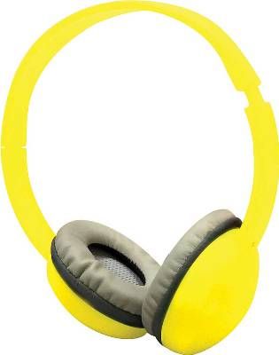 Coby CVH-821-YLW Color Kids Headphones, Yellow, Comfortable Ear Cushion, Built-in Microphone, One Touch Answer Button, Sound Isolating, Clear Sound, Adjustable Headband, UPC 812180023614 (CVH821YLW CVH821-YLW CVH-821YLW CVH-821)