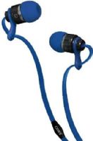 Coby CVPE03-BLU Tangle-Free Flat Cable Metal Stereo Earbuds with Mic, Blue, Reinforced alloy housing, Once touch answer button, Built-in microphone, Tangle-free flat cable, Extra ear cushions, 9mm Driver, UPC 812180024024 (CVPE03BLU CVPE03 BLU CVPE-03-BLU)  