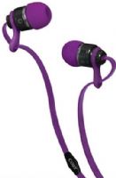 Coby CVPE03-PRP Tangle-Free Flat Cable Metal Stereo Earbuds with Mic, Purple, Reinforced alloy housing, Once touch answer button, Built-in microphone, Tangle-free flat cable, Extra ear cushions, 9mm Driver, UPC 812180024109 (CVPE03PRP CVPE03 PRP CVPE-03-PRP)  