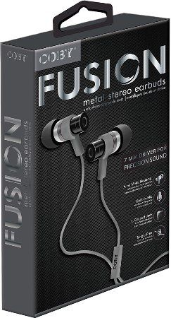 Coby CVPE-06-SLV Fusion Metal Stereo Earbuds with Microphone, Silver, 10mm Driver, Reinforced alloy housing, Once touch answer button, Built-in microphone, Tangle-free flat cable, Extra ear cushions, UPC 812180024130 (CVPE06SLV CVPE06-SLV CVPE-06SLV CVPE-06 CVPE06SL)