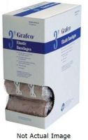 Grafco CVT142212 Premium 2" Elastic Bandages, Provides firm compression and flexible support for strains, sprains and torn ligaments, Securely holds splints, dressings and ice packs in place, Manufactured from cotton/poly blend and latex rubber, Five yard length, natural color with elastic clips, Non-sterile (CVT-142212 CVT 142212) 