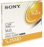 Sony CWO-5200C Magneto Optical (WORM) 5.2GB, High Reliable Suitable for a Variety of User Environments, Superior Durability For Use in Auto-Changers, Recording Capacity, WORM (Write Once Read Many), UPC 027242533028 (CWO5200C CWO 5200C CWO5200 CWO-5200) 