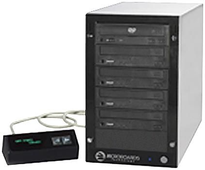 Microboards CW PRO-452 Standalone Tower Duplicator, 4(52X) CD-R Recorders, Hard Drive, LCD, Expandable to 552  (CWPRO452, CW PRO 452, PRO-452)