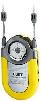 Coby CX-2 Mini AM/FM Stereo Pocket Radio with Arm Band Yellow (CX2YEL)