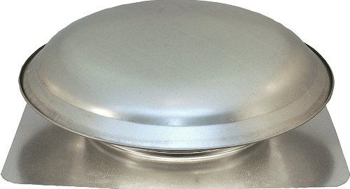 Cool Attic CX4000AMUPS Power Roof Galvanized Steel Vent Dome with 5.1 Amp PSC Motor,  Mill - Color, Galvanized Steel Dome, 1600 CFM High, 2400 Square Feet Coverage, 5.1A Motor Size, Up to 8/12 Roof Pitch, 17