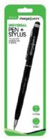 Chargeworx CX6007BK Universal Pen & Stylus, Black For use with smartphones and tablets, Works with all capacitive touch surfaces, Soft-touch sponge tip and ball point pen, Lightweight body, Glides smoothly across touchscreens, Allows to type accurately and comfortably, UPC 643620600702 (CX-6007BK CX 6007BK CX6007B CX6007) 
