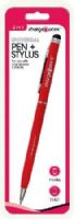 Chargeworx CX6007RD Universal Pen & Stylus, Red For use with smartphones and tablets, Works with all capacitive touch surfaces, Soft-touch sponge tip and ball point pen, Lightweight body, Glides smoothly across touchscreens, Allows to type accurately and comfortably, UPC 643620600733 (CX-6007RD CX 6007RD CX6007R CX6007) 