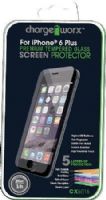 Chargeworx CX6016 Premium Tempered Glass Screen Protector For use with iPhone 6 Plus, Highest 9H hardness, Anti-fingerprint, HD clear glass, Scratch resistant, Light penetration ratio 95%++, High Sensitivity Touch, 100% of glass base made in Japan, UPC 643620601600 (CX-6016 CX 6016) 