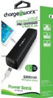 Chargeworx CX6506BK Premium 2000mAh Power Bank with USB Port, Black, Pre-charged & ready to use, Extends Battery Standby Time, Rechargeable Battery, Pocket size compact design, Compatiable with most mobile devices, Input DC 5V 0.5 ~ 1A (Max), Output DC 5V 0.5 ~ 1A, Protection: Shortcircuit/Overcharge/Discharge, Recycling Times more than 500, UPC 643620650615 (CX-6506BK CX 6506BK CX6506B CX6506) 