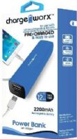 Chargeworx CX6506BL Premium 2000mAh Power Bank with USB Port, Blue, Pre-charged & ready to use, Extends Battery Standby Time, Rechargeable Battery, Pocket size compact design, Compatiable with most mobile devices, Input DC 5V 0.5 ~ 1A (Max), Output DC 5V 0.5 ~ 1A, Protection: Shortcircuit/Overcharge/Discharge, Recycling Times more than 500, UPC 643620650622 (CX-6506BL CX 6506BL CX6506B CX6506) 