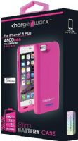 Chargeworx CX7004PK Slim Battery Case, Pink For use with iPhone 6 Plus, Rechargeable 4600mAh lithium battery, Pre-charged & ready to use, Extends battery stand by time, Slim-fit soft touch design, LED power indicator for battery level, ON/OFF power botton, Micro USB input port, Input 5V ~ 1A (Max), Output 5.0 +/- 0.25V~1A, Short circuit/Overcharge Protection, UPC 643623700430 (CX-7004PK CX 7004PK CX7004P CX7004) 