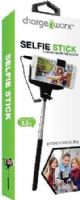 Chargeworx CX9913BK Selfie Stick, Black, Extends up to 3.3ft, Adjust to fit many smartphone device, Switch ON/OFF, Slip resistant rubberized handle, Flexible phone mount for multiple angles, Does not require a battery or use of an app, Plug and play via 3.5 audio jack, UPC 643620991305 (CX-9913BK CX 9913BK CX9913B CX9913) 