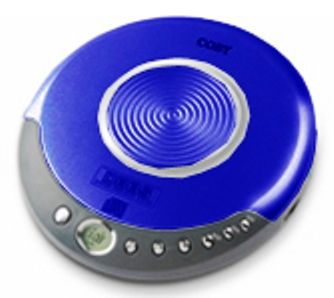 Coby Personal CX-CD111BLU Blue Color CD Player with Rechargable Batteries  (CXCD111, CX CD111)