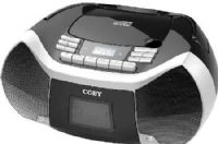 Coby CXCD-150-BLK Cassette Radio Player/ Recorder, Black, AM/FM stereo digital PLL tunning, 6 key auto stop cassette recorder, High contrast large LCD display, Reads CD-Readable-(CD-R) discs, High-output stereo speakers, Dimensions (HxLxW) 10.08" x 14.44" x 6.54", UPC 812180025571 (CXCD150BLK CXCD150-BLK CXCD-150BLK CXCD-150 CXCD150BK) 